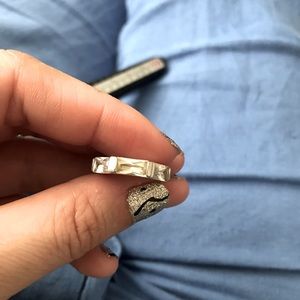 .925 Sterling Silver Hexagon 3 Rectangle Crystals